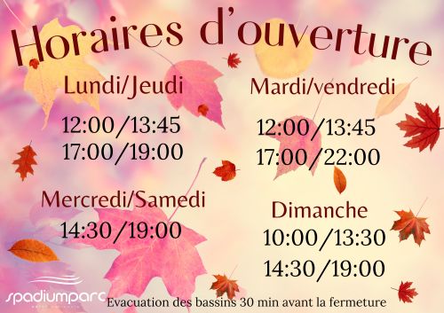 horaires 1 