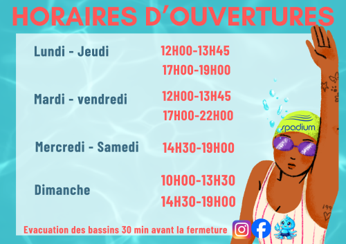 horaires d ouvertures